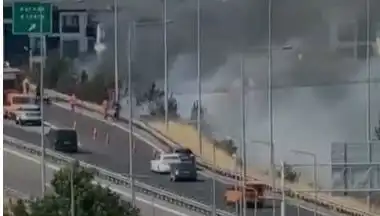 Anadolu Otoyolu'nda Sigara İzmariti Korkutucu Yangına Neden Oldu