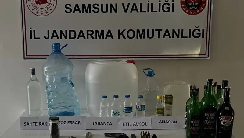 Samsun'da Dev Sahte İçki Operasyonu: Uyuşturucu Çetelerine Dikkat!